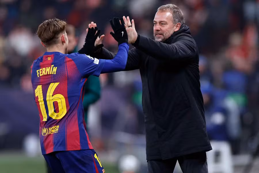 Laporta says Flick can stay at Barcelona as long as he wants