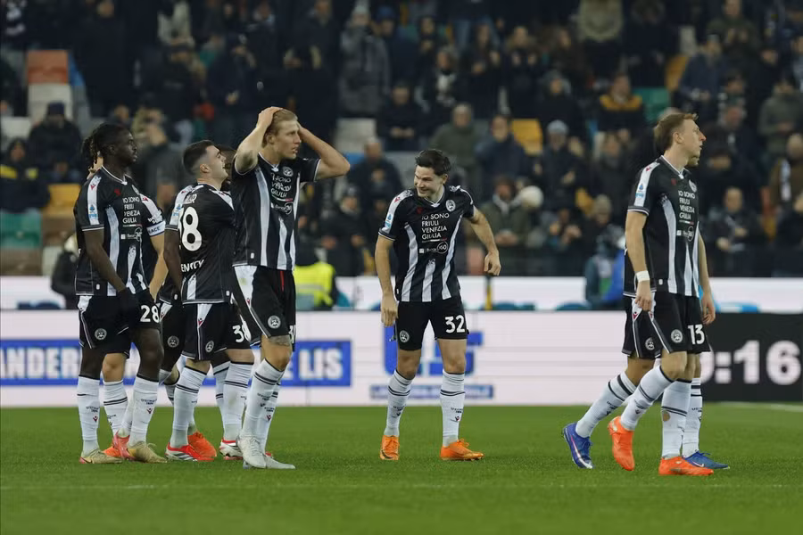 Udinese secure consecutive Serie A victories with narrow win over Roma